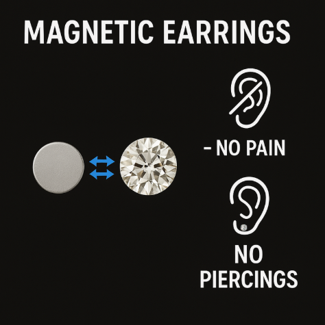 3 -pairs - Magnetic Earrings