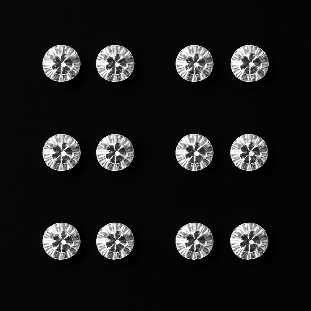 6-PAIRS MAGNETIC EARRINGS